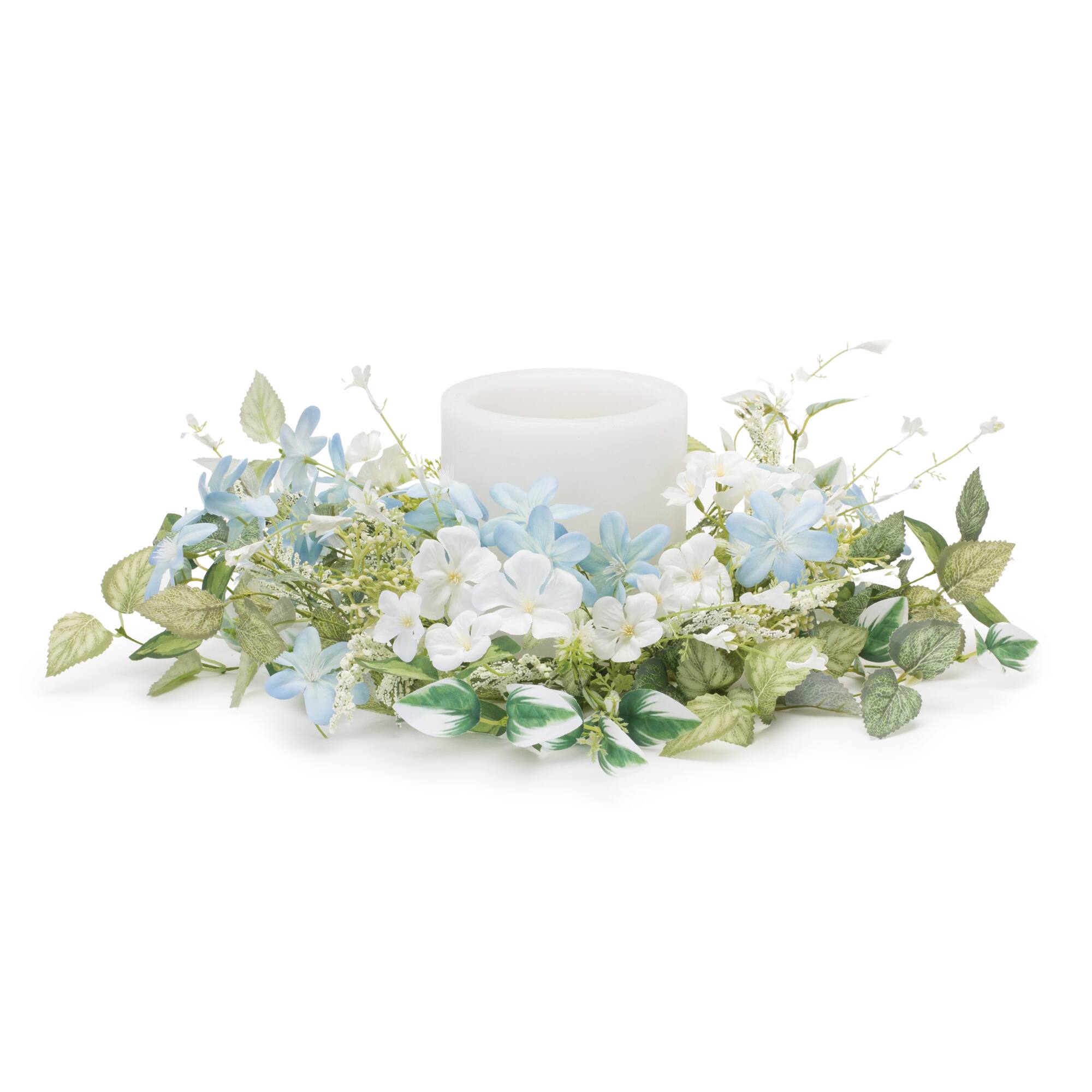 18" Mini Blossom Floral Candle Ring
